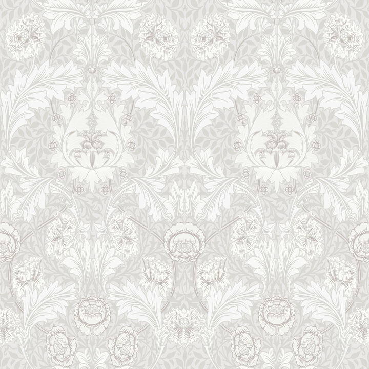 Myrtle Dove Floral Ogee Wallpaper