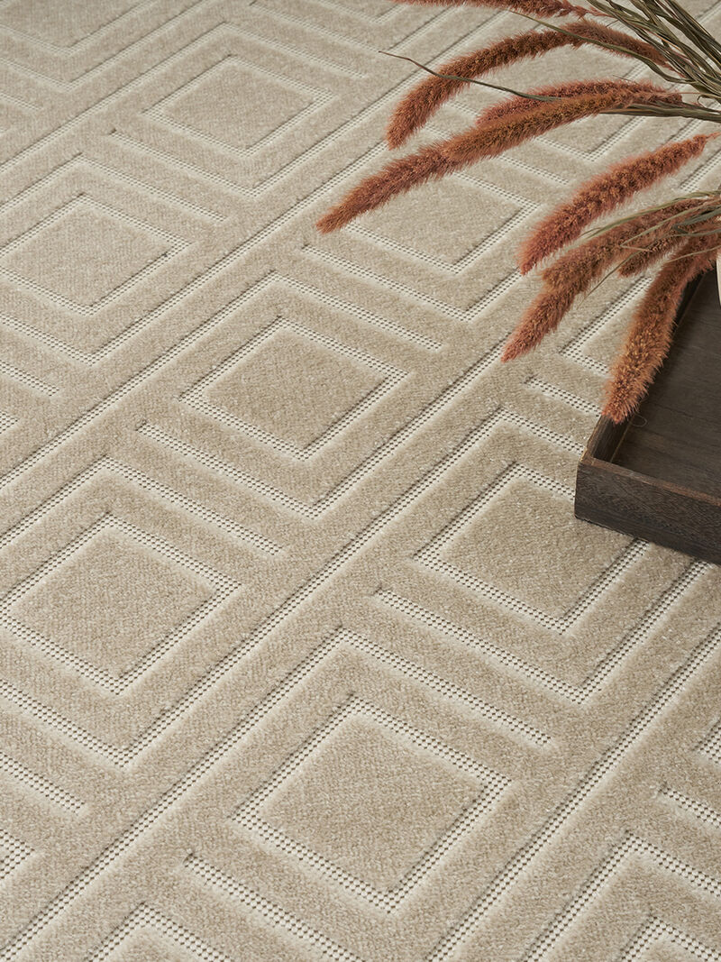 Care Free CAF03 Beige 5'3" x 7' Rug