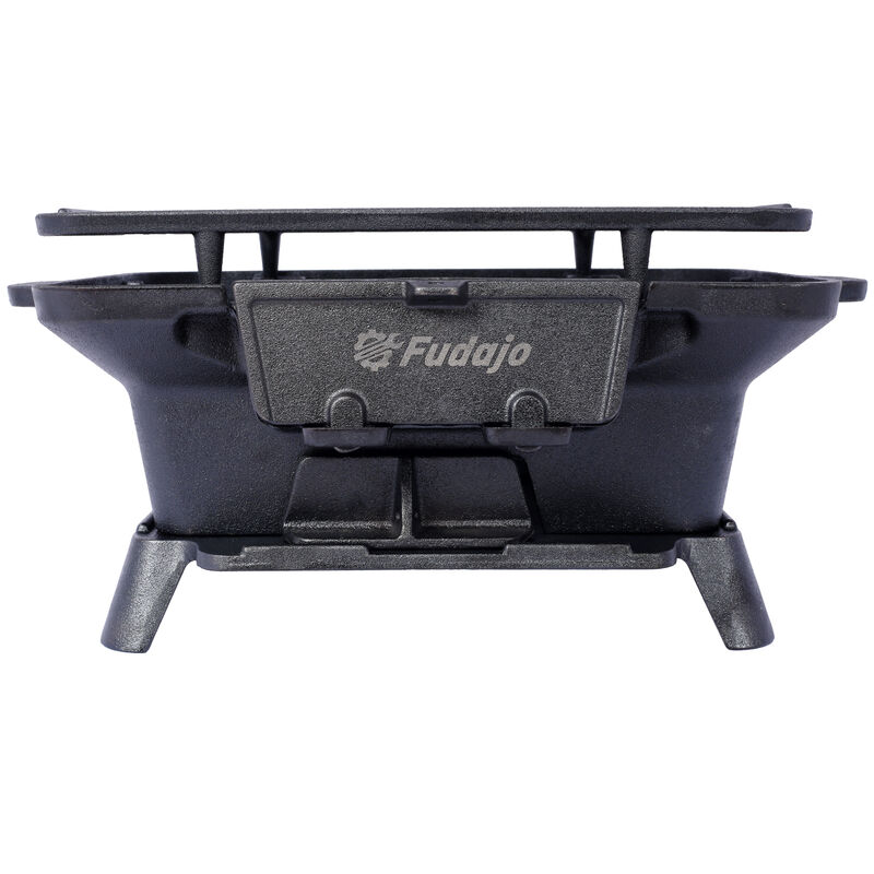 Streamdale Oval Cast Iron Grill Outdoor Charcoal Grill & Skillet image number 5