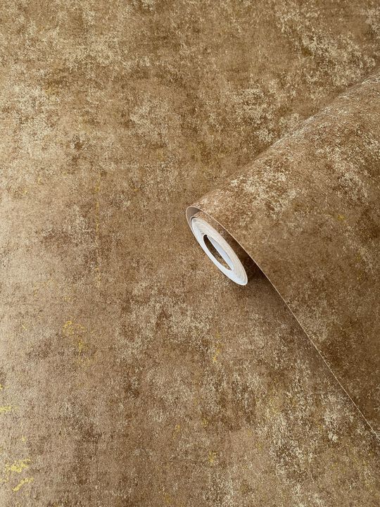 Elegance Metallic Plaster Bronze Brown Wallpaper AM22009-5