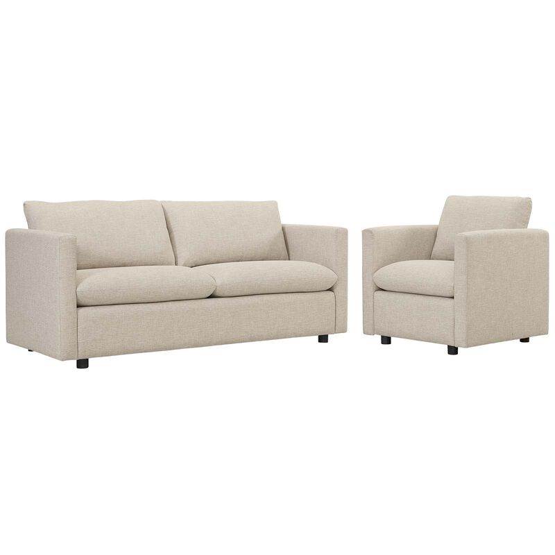 Activate Upholstered Fabric Sofa and Armchair Set image number 1