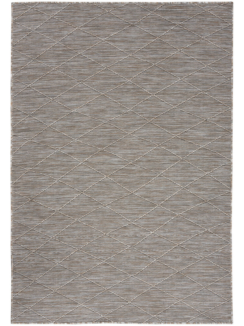 Washable Solutions WSL01 Gray/Mocha 4' x 6' Rug