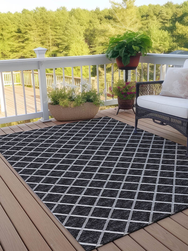 York YO1 Black 3' x 5' Rug