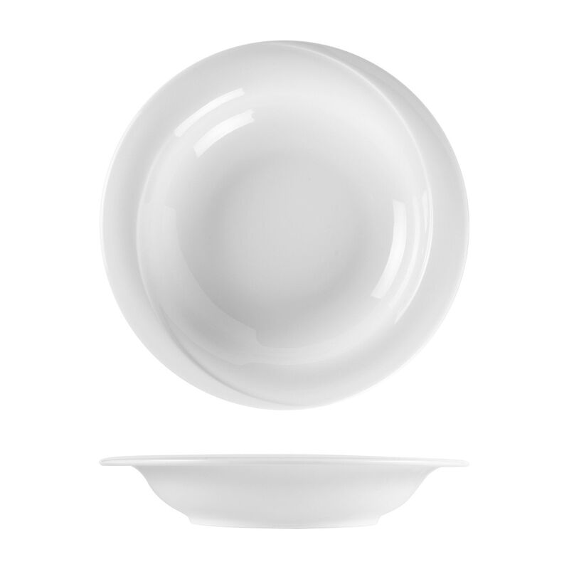 X-tanbul dia.11.75" h:2" 37 oz. Round White Porcelain Bowl (Set of 2) image number 4