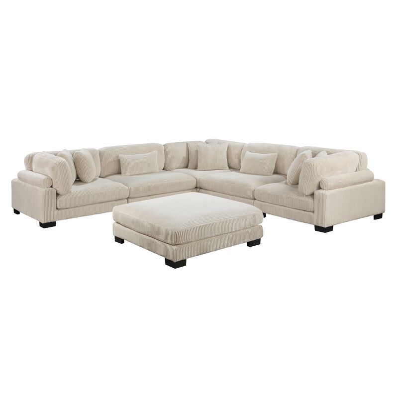 Traverse 5-Piece Sectional with Ottoman