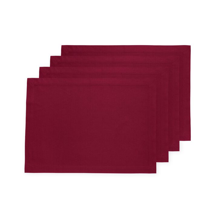 Cotton Linen Placemats - Dru - Cotton Linen Plain (Set of 4)