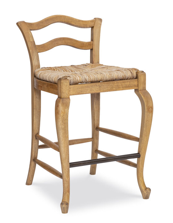 Provencial White Counter Stool