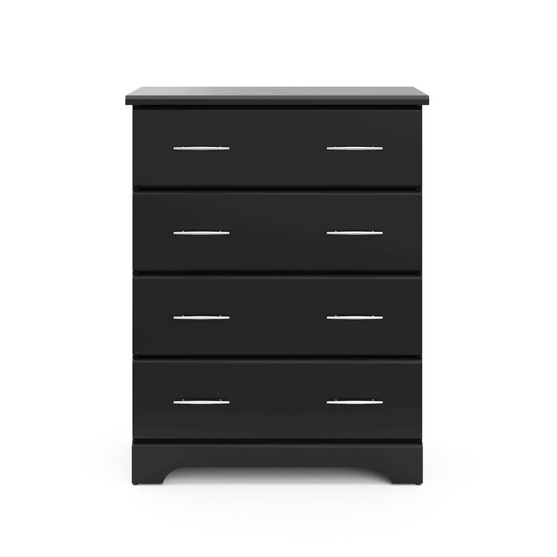Storkcraft Brookside 4 Drawer Chest (Black) &ndash; GREENGUARD Gold Certified