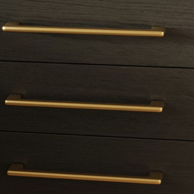 Cid Mizo 32 Inch Nightstand, 3 Drawers, Gray Solid Wood, Sturdy Plinth Base - Benzara