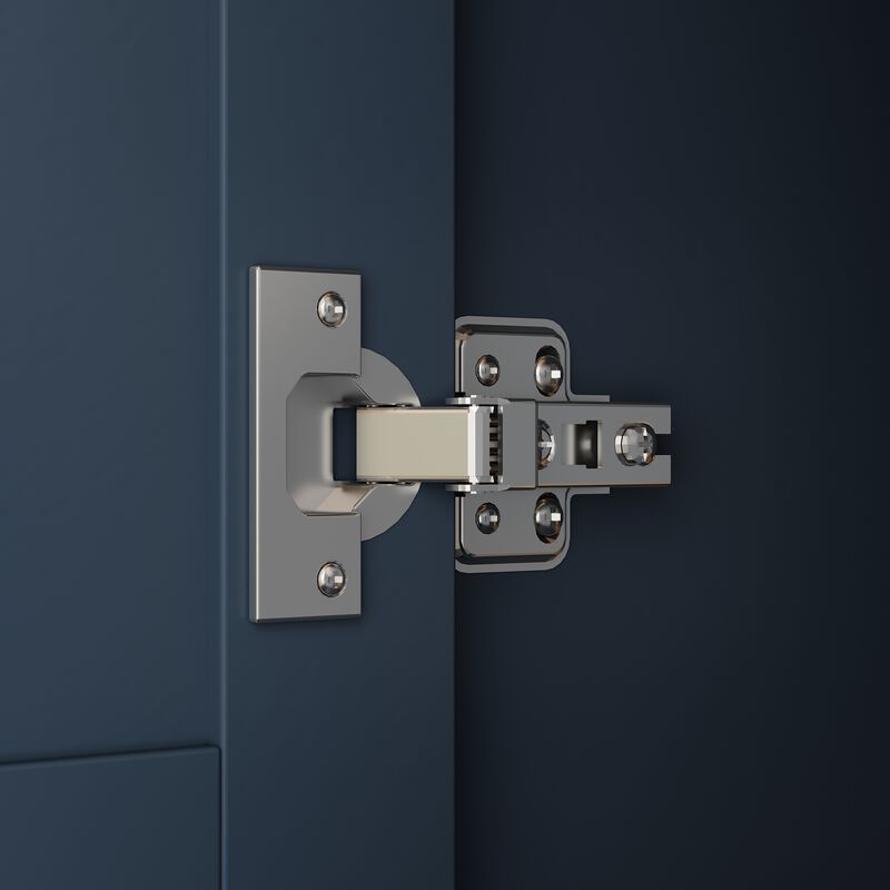 Blue Wood 35.5 in. W Armoires Wardrobe With Mirror, Pulling Hanging Rod, Drawers, Shelves 15.8 in. D x 70.8 in. H