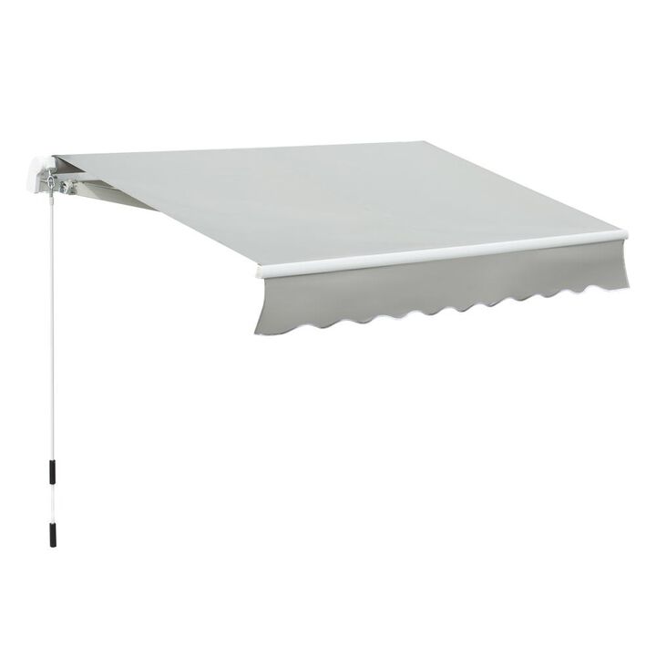 Hivvago Outdoor Deck or Window Retractable Awning