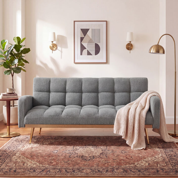Wosdik Teddy Fleece Adjustable Futons