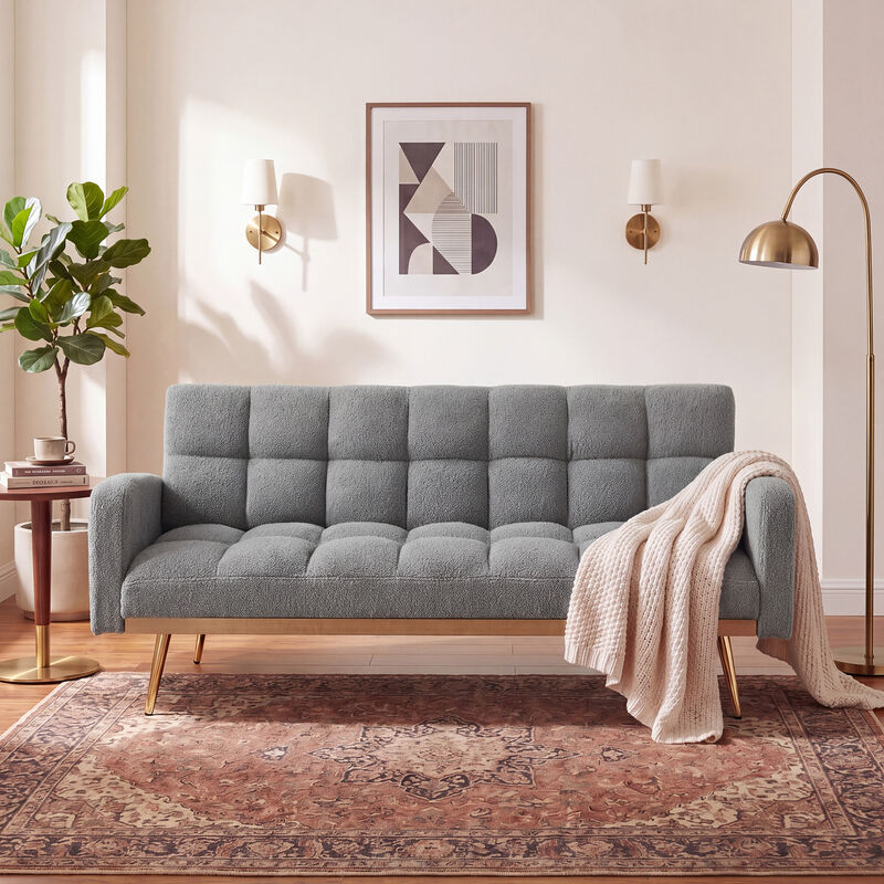 Wosdik Teddy Fleece Adjustable Futons image number 1