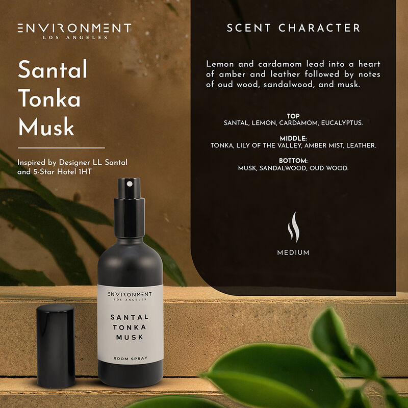 ENVIRONMENT 100mL Room Spray Inspired by Le Labo Santal&reg; and 1 Hotel&reg;- Santal | Tonka | Musk