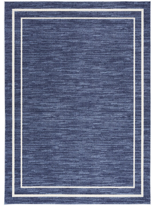 Nourison Essentials NRE02 Navy/Ivory 4' x 6' Rug