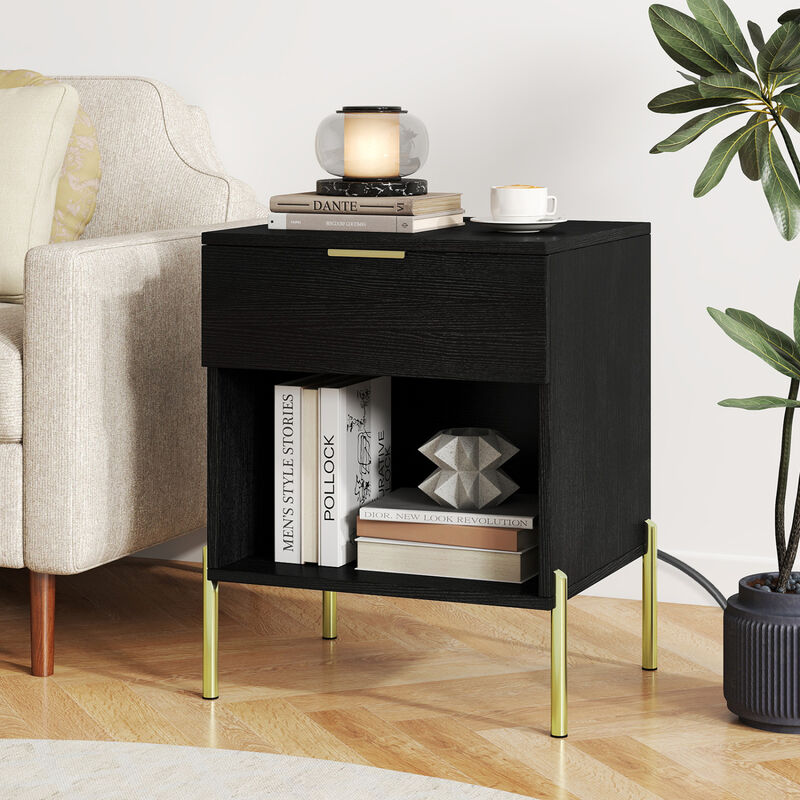 Modern Bedside Table with Built-In Charging Station and Storage image number 6