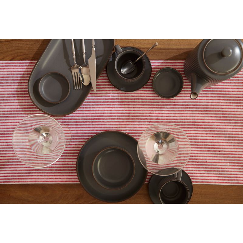Christmas Linen Table Runner - Narrow Stripe, Solino Home