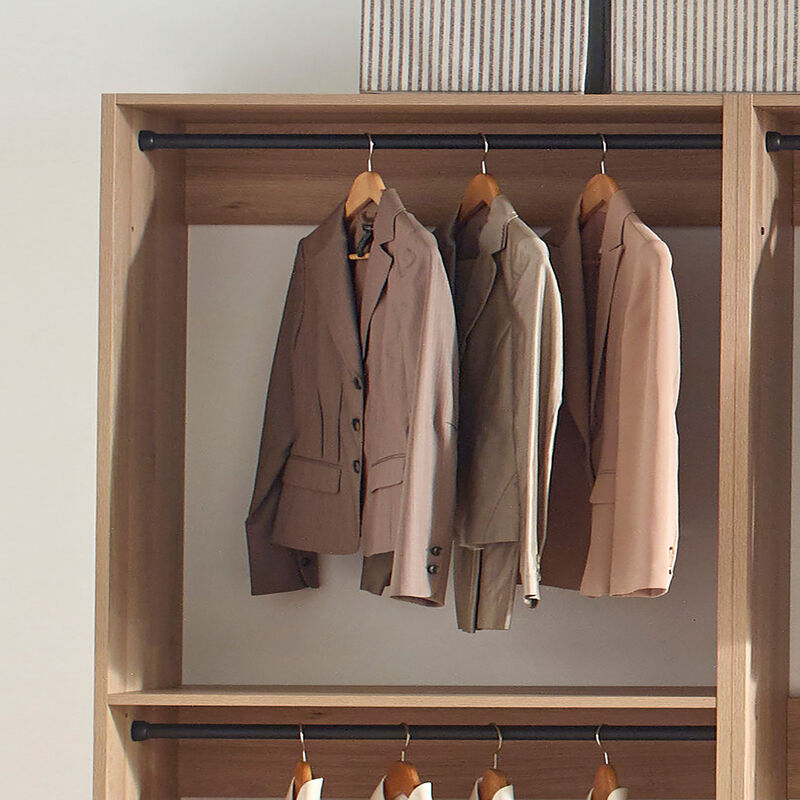 Prosper Oak Freestanding Walk in Wood Closet System