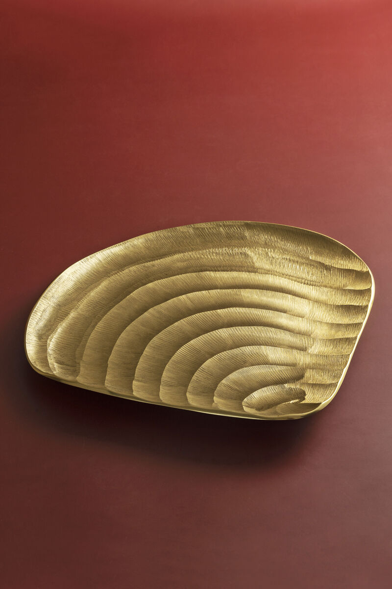 Zest Gold Decorative Tray 12"