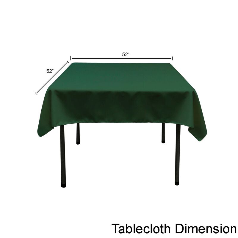 Durable Square Tablecloth in Polyester Poplin Fabric for Dining Table Protection image number 2