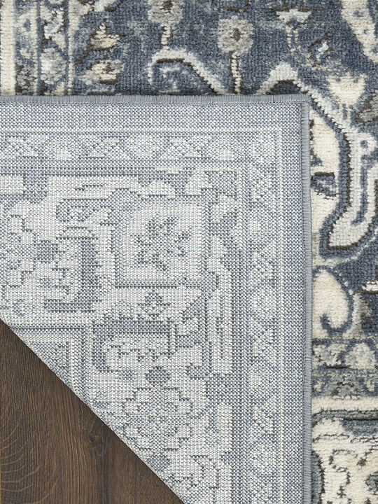 Quarry QUA18 Navy/Ivory 3'9" x 5'9" Rug