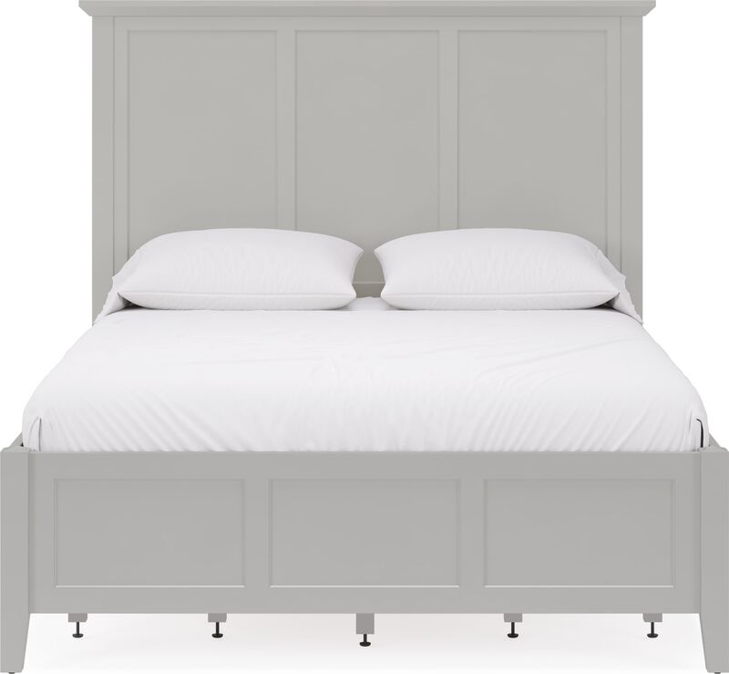 Grace Four Drawer Queen-size Platform Storage Bed in Elephant Grey image number 0