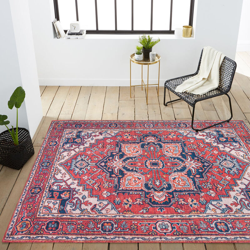 Cirali Ornate Large Medallion Machine-Washable Area Rug