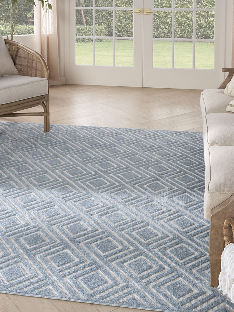 Care Free CAF03 Blue 7'10" x 9'10" Rug