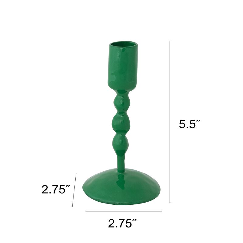 Verdant Enamel Iron Taper Holder image number 1