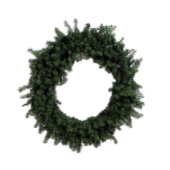 Vickerman 48" Canadian Pine Artificial Christmas Wreath, Unlit - Artificial Pine Christmas Wreath - Seasonal Indoor Home Decor - Featuring 480 PVC Tips