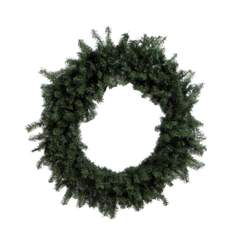 Vickerman 48" Canadian Pine Artificial Christmas Wreath, Unlit - Artificial Pine Christmas Wreath - Seasonal Indoor Home Decor - Featuring 480 PVC Tips image number 0