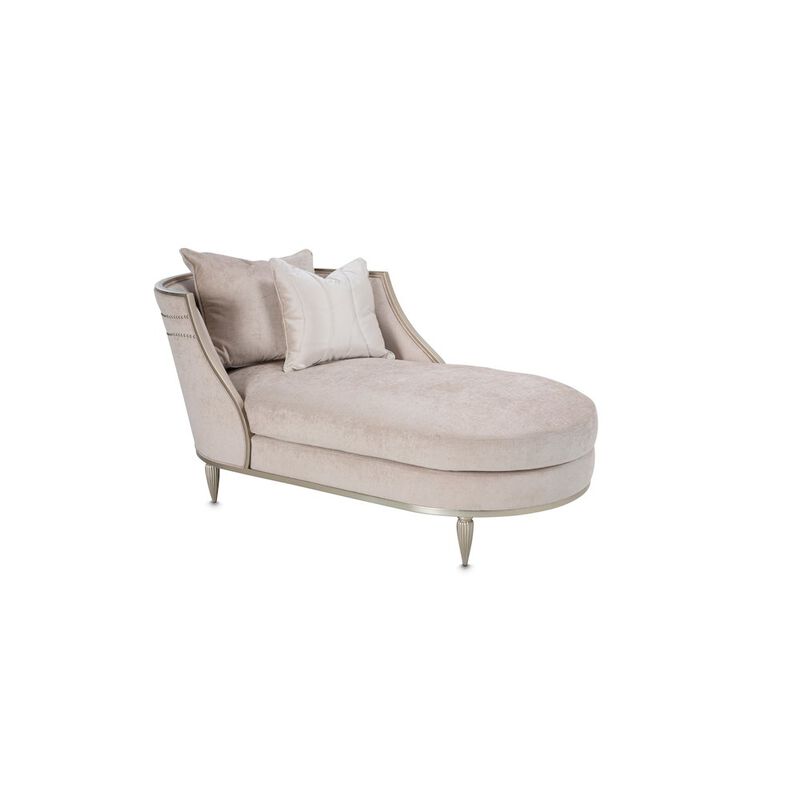 Michael Amini London Place Chaise - Parchment