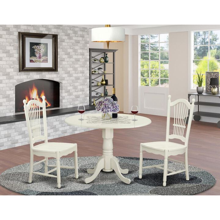 3 PcKitchen dinette set for 2-Dinette Table and 2 Dining Chairs