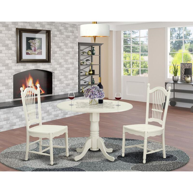3 PcKitchen dinette set for 2-Dinette Table and 2 Dining Chairs