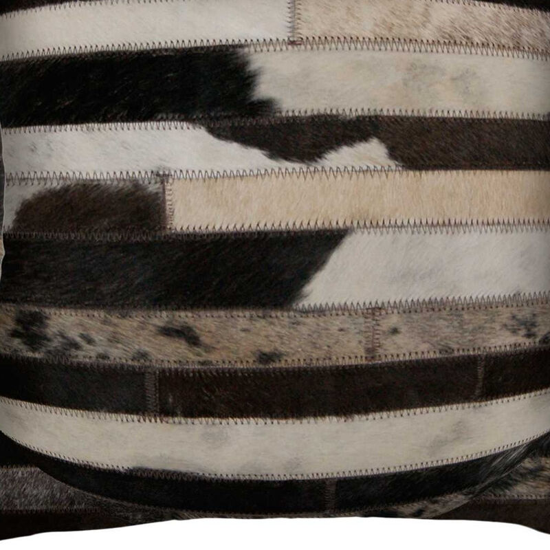 Handcrafted Cowhide Pillow Set of Two for Farmhouse or Lodge Style