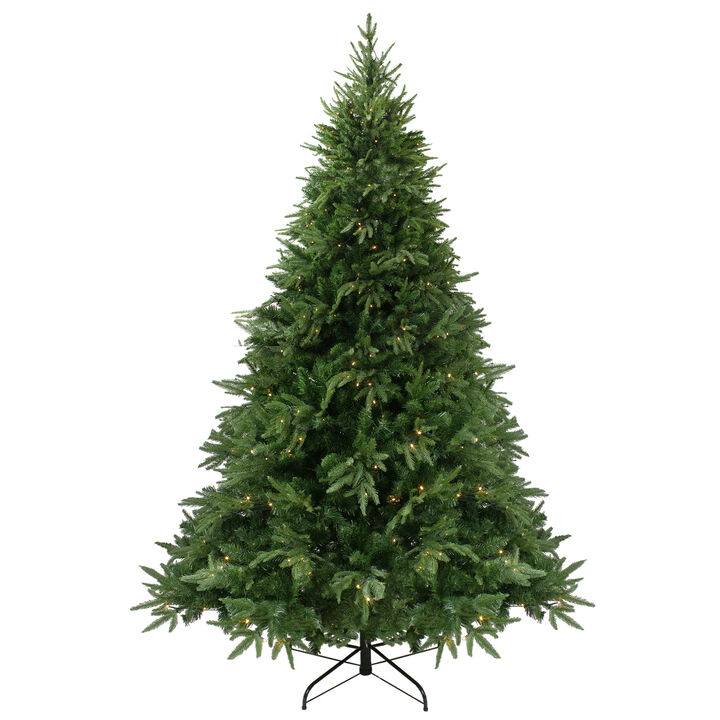 6.5' Pre-Lit Full Silverthorne Fir Artificial Christmas Tree - Warm White LED Lights