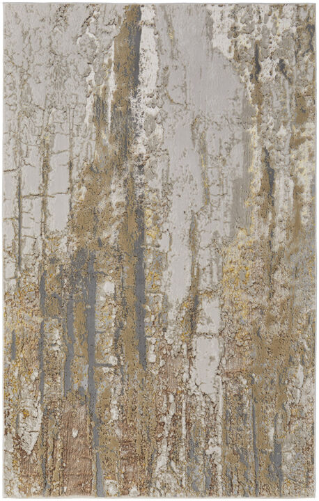 HomeRoots Abstract Power Loom Area Rug