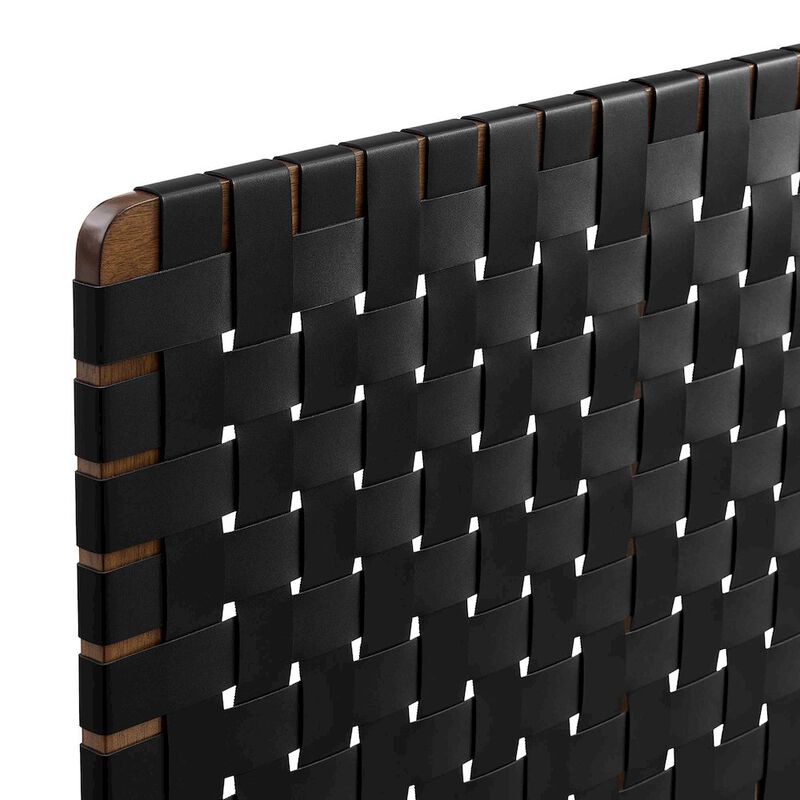 Sparta Weave Wall-Mount Vegan Leather Twin Headboard image number 5