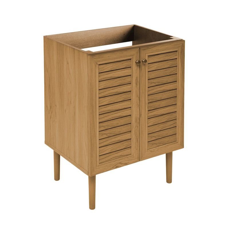 Bron 24" Freestanding Bathroom Vanity Cabinet without Top in Golden Oak image number 2