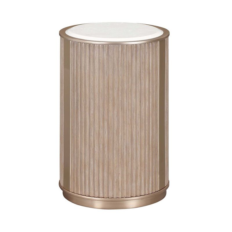 West Kensington Chairside Table - Sea Salt Caramel image number 1
