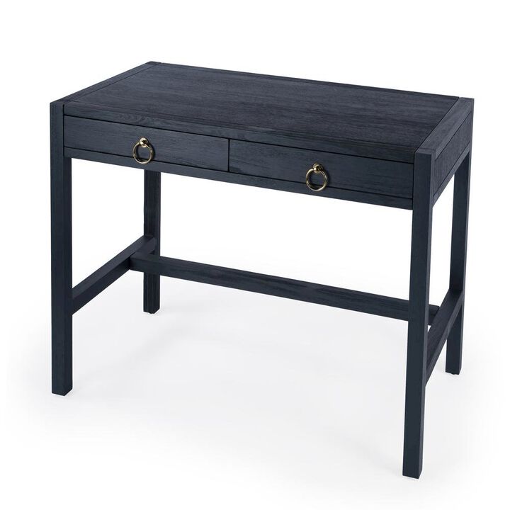 Starlight Canyon Home Transitional Writing Desk with 2 Drawers, Home Office Computer Workstation