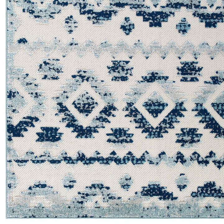 Takara Abstract Diamond Moroccan Trellis Indoor and Outdoor Area Rug