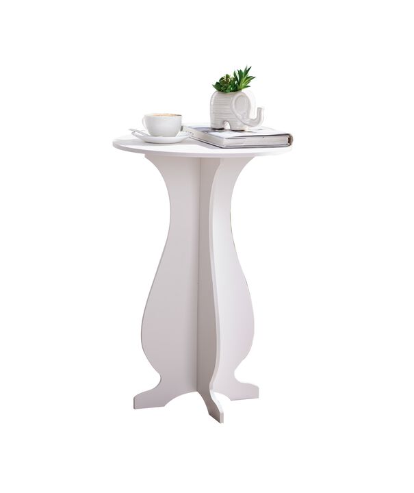 Kings Brand Furniture Carver 24 inches Tall Side End Table, Plant Stand for Living Room, Bedroom