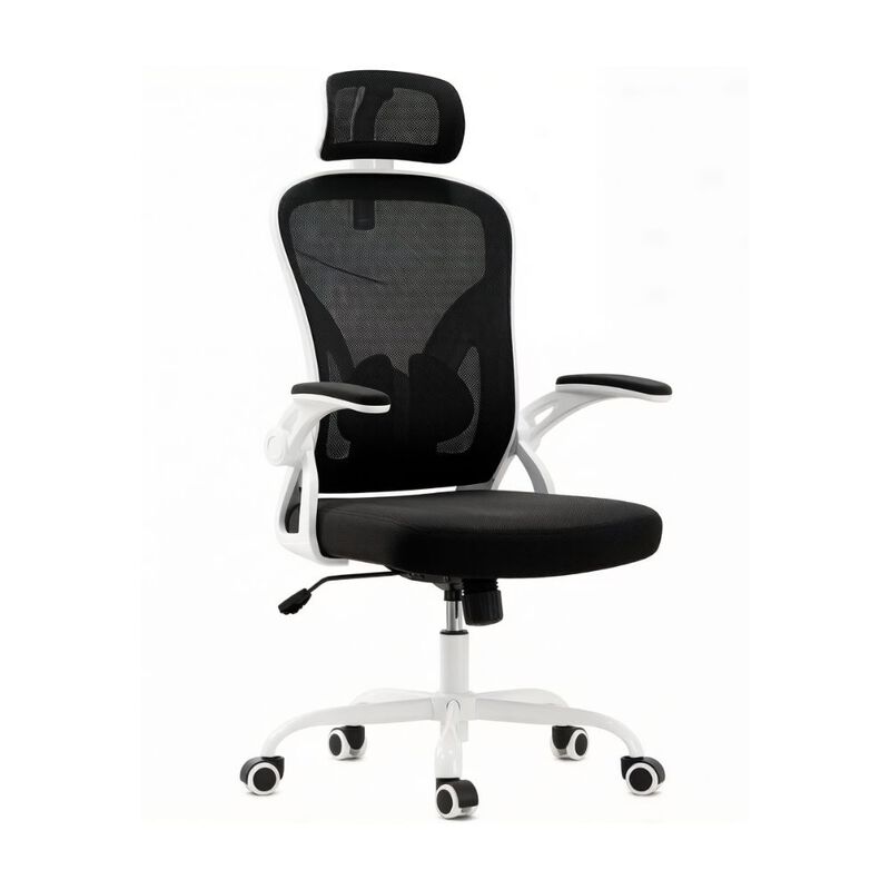 GOODSILO Ergonomic Office Chair with Adjustable Lumbar Support and Flip-Up Armrests image number 0