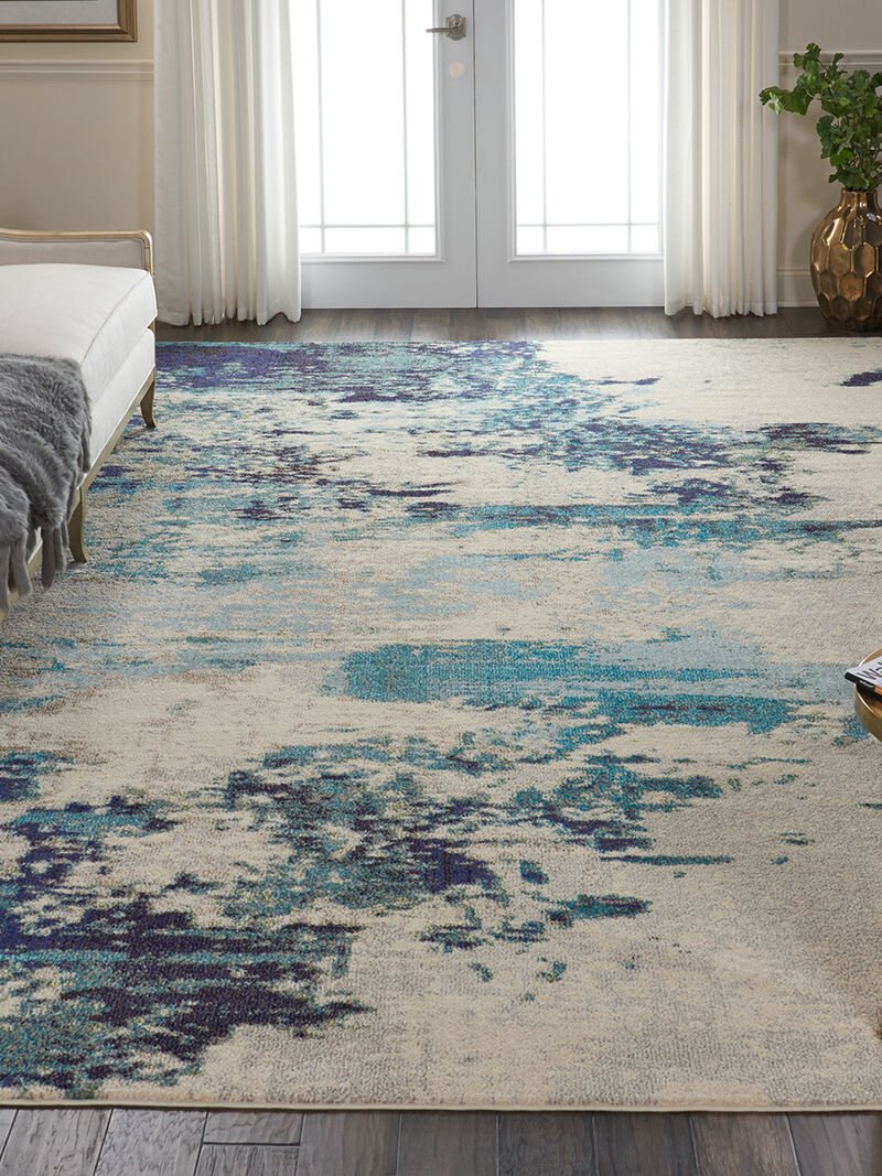 Celestial CES02 Ivory/Blue 9' x 12' Rug