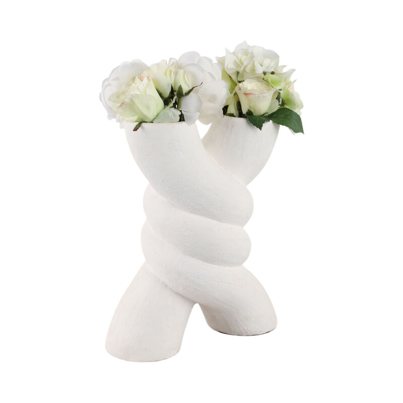 Twisted X Terracotta Vase image number 1