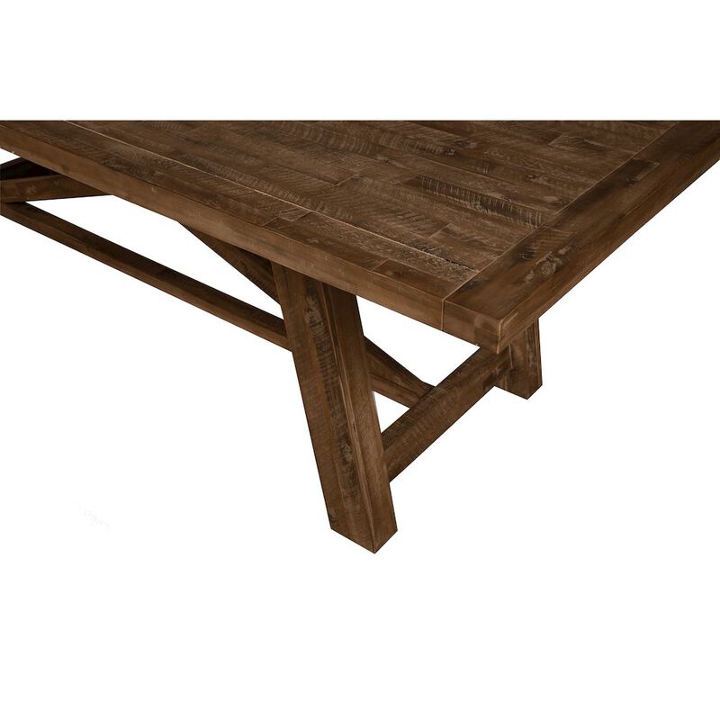 Alpine Furniture Newberry Rectangular Dining Table, Medium Brown
