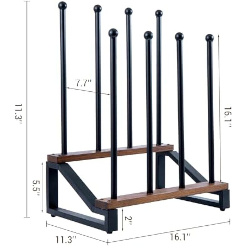 Entryway Metal Shoe Organizer 2 Tier Black Modern Rustic Floor image number 3