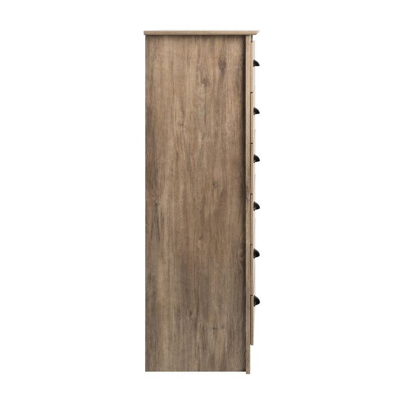 Prepac Salt Spring Tall 6-Drawer Chest, Drifted Gray