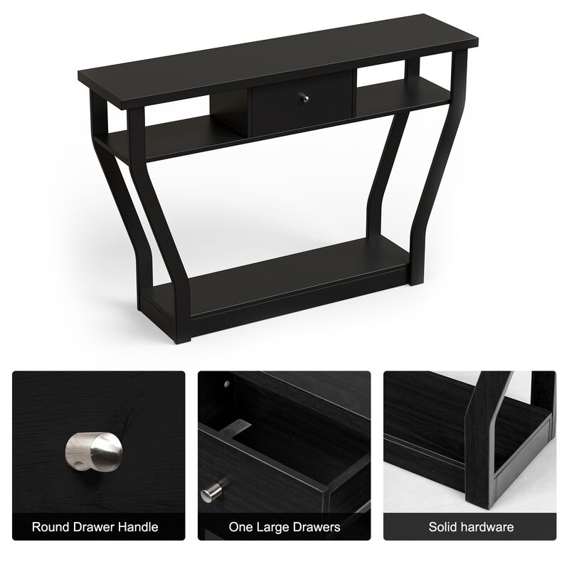Modern Sofa Accent Table with Drawer image number 4